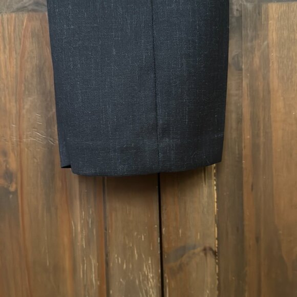 Calvin Klein sz 4 slacks NWOT dark grey w/ blue & white specks - Picture 9 of 10